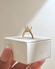 18k Yellow Gold | 9x6.5mm Oval Moissanite