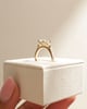 18k Yellow Gold | 1.52ct - F - VS2 Elongated Cushion Lab Diamond | Lab Diamond side stones