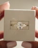 18k Yellow Gold | 9x7mm Elongated Cushion Moissanite | Lab Diamond side stones