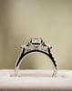 Platinum | 1.55ct - D - VVS2 Elongated Cushion Lab Diamond | Lab Diamond side stones