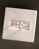 18k Yellow Gold | 9x7mm Elongated Cushion Moissanite | Lab Diamond side stones