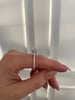 Platinum | 8.5mm Round Moissanite | Lab Diamond side stones