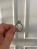 Platinum | 8.5mm Round Moissanite | Lab Diamond side stones