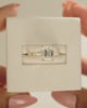 18k Yellow Gold | 1.69ct - F - VS1 Emerald Lab Diamond | Lab Diamond side stones