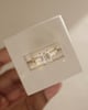 18k Yellow Gold | 1.69ct - F - VS1 Emerald Lab Diamond | Lab Diamond side stones