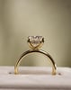 18k Yellow Gold | High Set | 3.37ct - E - VVS2 Oval Lab Diamond | Lab Diamond side stones