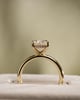 18k Yellow Gold | High Set | 2.53ct - F - VS1 Oval Lab Diamond | Lab Diamond side stones