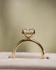 18k Yellow Gold | High Set | 3.025ct - F - VVS2 Oval Lab Diamond | Lab Diamond side stones
