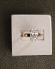 18k Yellow Gold | High Set | 3.025ct - F - VVS2 Oval Lab Diamond | Lab Diamond side stones