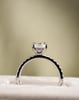 Platinum | 1.5ct - D - VS2 Elongated Cushion Lab Diamond | Lab Diamond side stones