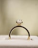 18k Yellow Gold | 1.53ct - D - VVS2 Elongated Cushion Lab Diamond | Lab Diamond side stones
