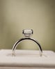 Platinum | 2.21ct - F - VS1 Radiant Lab Diamond | Lab Diamond side stones