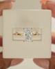 18k Yellow Gold / Platinum | 3.5ct - D - VVS2 Radiant Lab Diamond | Lab Diamond side stones