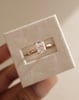 18k Rose Gold | 8x6mm Radiant Moissanite | Lab Diamond side stones