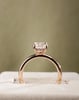 18k Rose Gold | 1.55ct - D - VVS2 Radiant Lab Diamond | Lab Diamond side stones