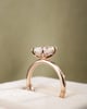 18k Rose Gold | 1.55ct - D - VVS2 Radiant Lab Diamond | Lab Diamond side stones