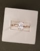 18k Rose Gold | 1.55ct - D - VVS2 Radiant Lab Diamond | Lab Diamond side stones
