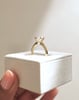 18k Yellow Gold | 7.5mm Round Moissanite