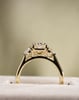18k Yellow Gold | 1.45ct - F - VVS1 Elongated Cushion Lab Diamond | Lab Diamond side stones
