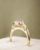 18k Yellow Gold | 2.1ct - F - VS1 Elongated Cushion Lab Diamond | Lab Diamond side stones