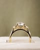 18k Yellow Gold | 2.22ct - D - VVS1 Elongated Cushion Lab Diamond | Lab Diamond side stones