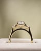 18k Yellow Gold | 2.09ct - D - VVS1 Elongated Cushion Lab Diamond | Lab Diamond side stones