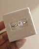 Platinum | 9x6.5mm Oval Moissanite | Lab Diamond side stones