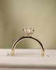 18k Yellow Gold | 2.05ct - F - VS1 Oval Lab Diamond | Lab Diamond side stones