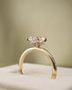 18k Yellow Gold | 1.83ct - F - VS2 Oval Lab Diamond | Lab Diamond side stones