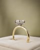 18k Yellow Gold / Platinum | 2.02ct - F - VS1 Oval Lab Diamond | Lab Diamond side stones