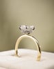 18k Yellow Gold / Platinum | 2.02ct - F - VS1 Oval Lab Diamond | Lab Diamond side stones