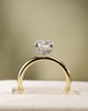 18k Yellow Gold / Platinum | 2.02ct - F - VS1 Oval Lab Diamond | Lab Diamond side stones