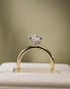18k Yellow Gold / Platinum | 2.02ct - F - VS1 Oval Lab Diamond | Lab Diamond side stones