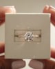 18k Rose Gold | 8mm Round Moissanite | Lab Diamond side stones