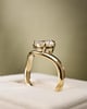 18k Yellow Gold | 2ct - F - VS1 Round Lab Diamond