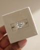 Platinum | 9x7mm Elongated Cushion Moissanite | Lab Diamond side stones
