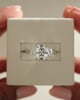 Platinum | 9x7mm Elongated Cushion Moissanite | Lab Diamond side stones