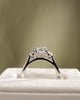 Platinum | 1.61ct - F - VS1 Elongated Cushion Lab Diamond | Lab Diamond side stones