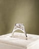 Platinum | 1.61ct - F - VS1 Elongated Cushion Lab Diamond | Lab Diamond side stones