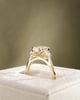 18k Yellow Gold | 2.01ct - D - VVS2 Elongated Cushion Lab Diamond | Lab Diamond side stones