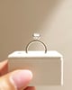 18k Yellow Gold / Platinum | 7.5mm Cushion Moissanite | Lab Diamond side stones