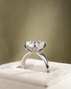 Platinum | Low Set | 4.85ct - E - VVS2 Elongated Cushion Lab Diamond | Lab Diamond side stones