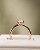 18k Rose Gold | Low Set | 8x6mm Oval Moissanite