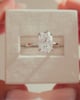 Platinum | Low Set | 12x8mm Oval Moissanite