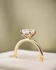 18k Yellow Gold | Low Set | 2ct - F - VVS2 Oval Lab Diamond