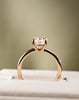 18k Rose Gold | Low Set | 9x6.5mm Oval Moissanite