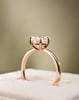 18k Rose Gold | Low Set | 9x6.5mm Oval Moissanite
