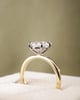18k Yellow Gold / Platinum | High Set | 2.07ct - D - VVS2 Oval Lab Diamond