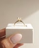18k Yellow Gold | 7.5mm Round Moissanite