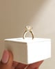 18k Yellow Gold | 8mm Round Moissanite